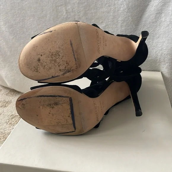 Jimmy Choo suede knot heels - Picture 5 of 9